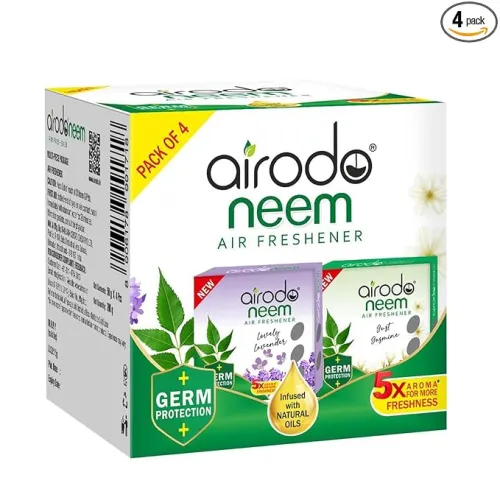 Image of AIRODO Neem Bathroom Air Freshener Assorted Blocks (4 x 50g)