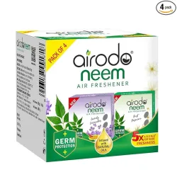AIRODO Neem Bathroom Air Freshener Assorted Blocks (4 x 50g)