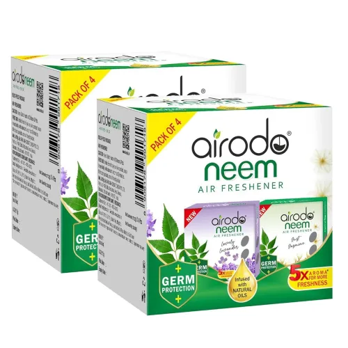 Image of AIRODO Neem Bathroom Air Freshener Assorted Blocks (8 x 72g)