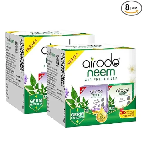 Image of AIRODO Neem Bathroom Air Freshener Assorted Blocks (8 x 50g)