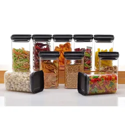 Airtight Plastic Unbreakable Square Containers, Kitchen Storage Container