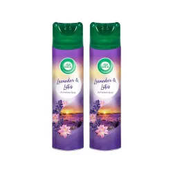 Air Wick 245 ml (Pack of 2) - Lavender & Lotus Blossom, Room Air Freshener Spray | Works as Room Freshener and Bathroom Freshener with Long-Lasting Fragrance | Eliminates Odours