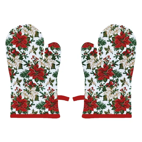Image of Airwill 100% Heat Resistance, Floral Designed Kitchen Oven Mitts