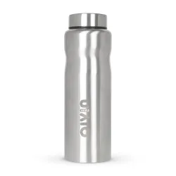Aivin Iceland Stainless Steel Water Bottle | Leak proof & break-proof | Lid is sealed by a silicone ring | Best Usage for Office/School/College/Gym/Picnic/Home/Fridge |1 Litre | Silver (Iceland)