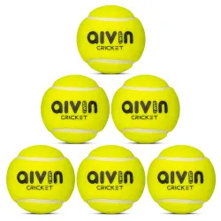 AIVIN Speed High Bounce Tennis Cricket Ball (6)