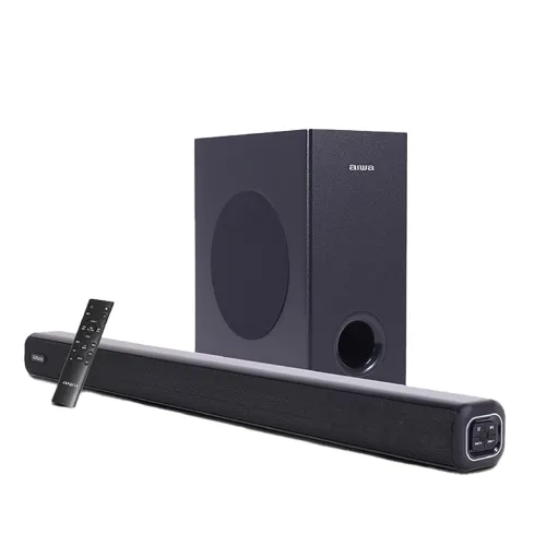 Image of Aiwa Soundbar with Bluetooth V5.3 and Powerful Bass, 5.25 Inches Subwoofer, 2.1 Channel with Remote Control SD Card, HDM