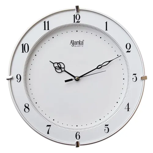 Image of Ajanta Abstract Plastic Round Analog Wall Clock