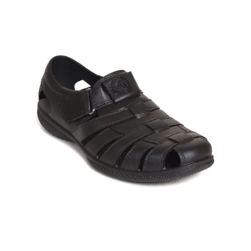 Image of AJANTA Mens Black Sandal