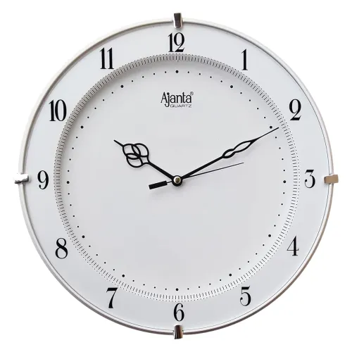Image of Ajanta Plastic Step Movement Round Wall Clock 