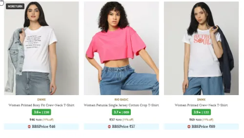 Image of AJIO Loot : Clothing Starts at ₹46.