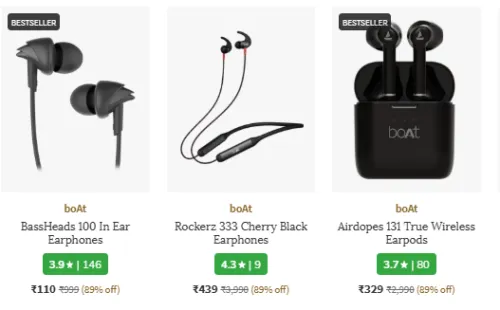 Image of Ajio Loot: Upto 89% Off On Earbuds & Neckband