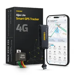 Ajjas 4G Lite (Remote Engine Lock) Wired Hidden AI Smart GPS Tracker for Car/Bike with Driving Score, Location Tracking, Geo-Fence Alert, 15+ Features (1 Year Free Platform)