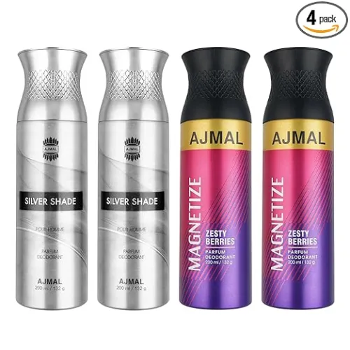 Image of Ajmal 2 Silver Shade for Men pack of 4
