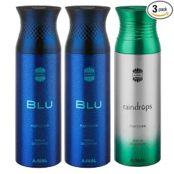 Ajmal Blu & Raindrops Deo Combo – 3 x 200ml