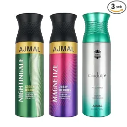 Ajmal Deodorants Combo Pack of 3 (Total 600ml)