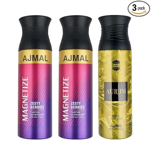 Image of Ajmal Magnetize & Aurum Femme Deo Combo (3×200ml)