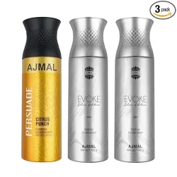 Ajmal Persuade & Evoke Deodorant 200ml * Pack of 3