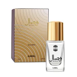 Ajmal Wisal Long Lasting Perfume For Women | Travel Size Luxury Eau De Parfum - 14 ml | Long Lasting Premium Floral Musky Fragrance With Flower, Musk & Sandal Wood