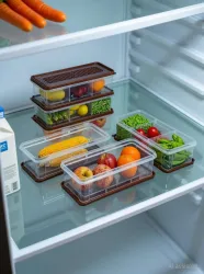 AK10ZONE Plastic Fridge Container - 2000 ml (White)