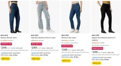 AKA CHIC Women Jeans Upto 92% Discount