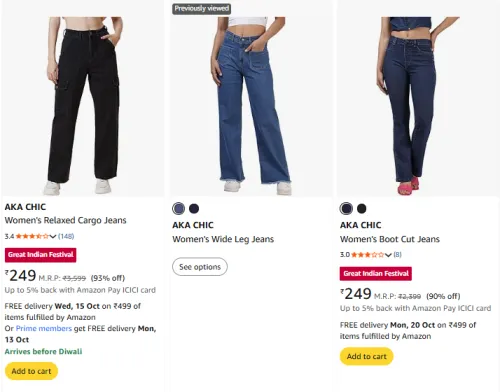 Image of Aka Chic Women's jeans Starts @ 249