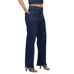 AKA CHIC Womens Wide Leg Jeans