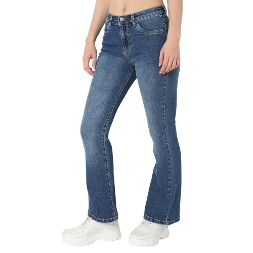 Image of AKA CHIC Mid Rise Womens Boot Cut Jeans