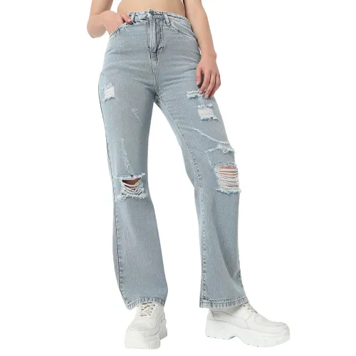 Image of AKA CHIC High Rise Womens Flare Fit Jeans