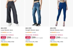 AKA CHIC Womens Jeans Upto 90% Discount | Starting @ ₹299