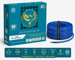 AKIA KABLES 0.75 Sqmm Single Core Wire 90m Blue