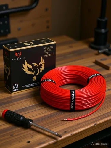 Image of AKIA KABLES 0.75 sq/mm PVC Insulated CCA Copper Wire
