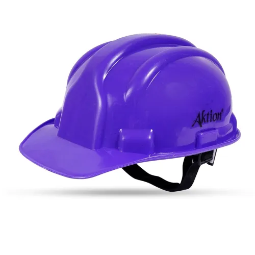 Image of Aktion AK H02_WHT Safety Helmets Rachet Type, Color: Blue, Pack of 5, IS 2925:1984