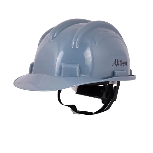 Image of Aktion AK H12_GRY Safety Helmets Rachet Type, IS 2925:1984 Color: Grey, Pack of 10