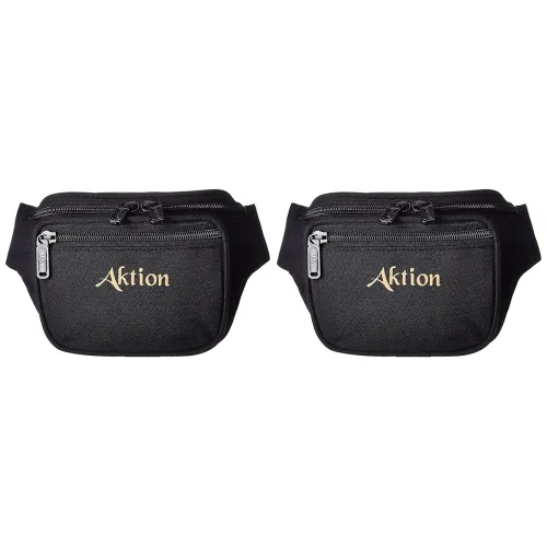 Image of Aktion Lockout Pouch with Waist Belt AK-KIT-118, Black (Pack of 2)