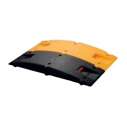 Aktion Safety 75MM Speed Breaker 2.5 Meter ABS Road Bump (Black and Yellow) Pack Of 10 SIZE 250 X750 X75 (250MM X 10 BLO