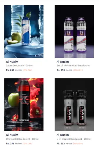 Image of Al Nuaim Men's Deodorant starting @ ₹253