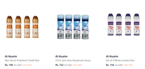 Image of Al Nuaim Men So4 Deodorant Spray at Minimum 70% Discount