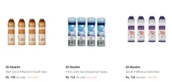 Al Nuaim Men So4 Deodorant Spray at Minimum 70% Discount