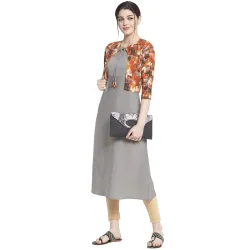ALC Creation Womens Crepe A-line KurtaALC Creation Womens Crepe A-line Kurta