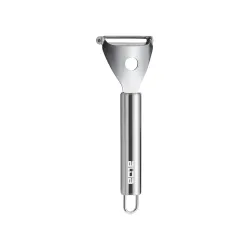 Alda ProChop Stainless Steel Vegetable Peeler, Razor Sharp X6Cr17 SS Swivel Blade, Potato Eye Remover, Heavy-Duty Full Stainless Steel Body, Ergonomic Comfort Grip Handle with Hanging Hook