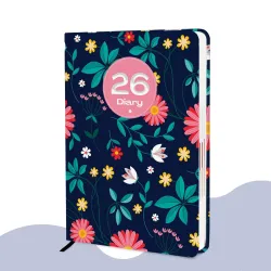 ALDIVO Hard Bound Executive New Year Planner Diary 2026 | A5 Size 365 Days Dated Daily Planner Diary with Index Month Cu