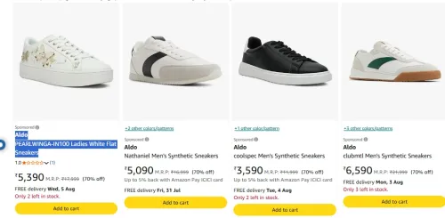 Image of Aldo PEARLWINGA-IN100 Sneakers Upto 70% OFF