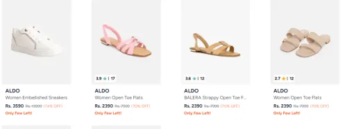 Image of ALDO Women Footwear Minimum 70% Discount