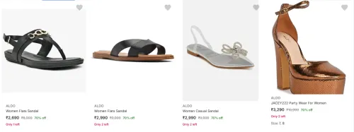 Image of Aldo Women's Footwear at minimum 70% Discount