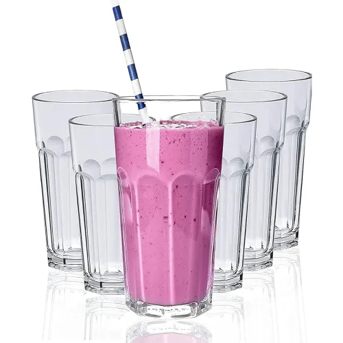 Image of Alex 400 Ml Water Glass Tumbler Highball Glasses Clear Iced Tea And Glasses For Drinking Cocktail,
