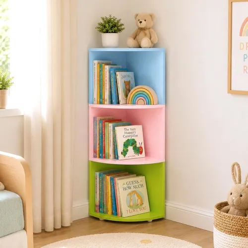 Image of Alex Daisy Trio Kids 3-Tier Engineered Wood Bookshelf
