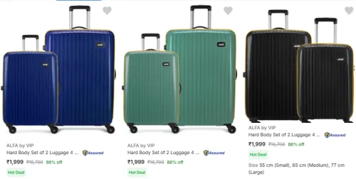 Image of ALFA By VIP Set Of 2 Luggage Starting @ ₹1999