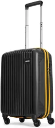ALFA by VIP Small Cabin Suitcase (55 cm) 4 Wheels - Excel Polypropylene | Trolley Bag With Combination Lock - Black