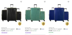 Alfa by VIP Suitcase Set of 3 Starting at ₹3599
