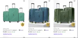 Alfa By Vip Suitcases Set of 3 Luggages From ₹3419